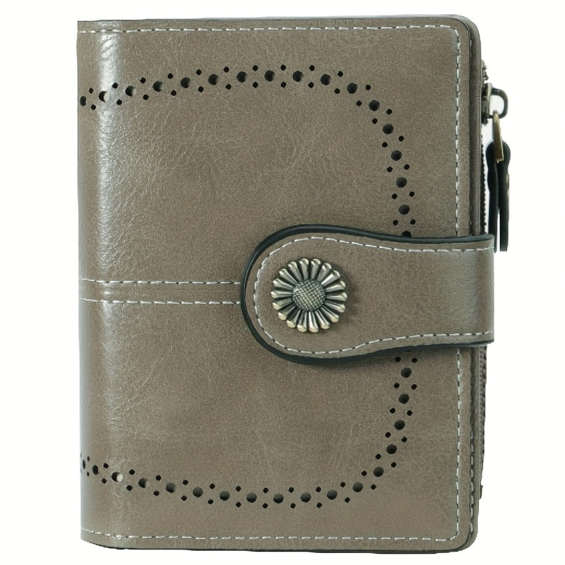 ladies short wallet card holder rfid anti theft coin purse