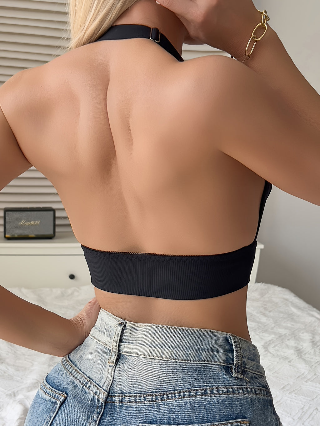 womens   front closure wireless bra comfortable backless