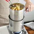1set 3pcs stainless steel   fryer basket deep fryer