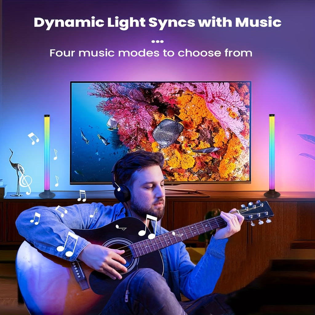 modern desktop ambient light sound activated led strip