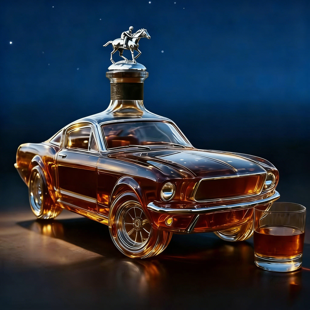 400ml hand blown car shaped whiskey bottle car model wine