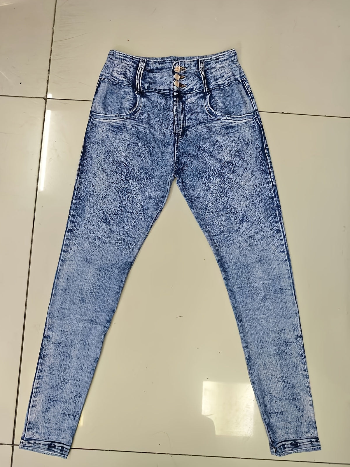 printed leggings not   denim fabric elegant womens fitted