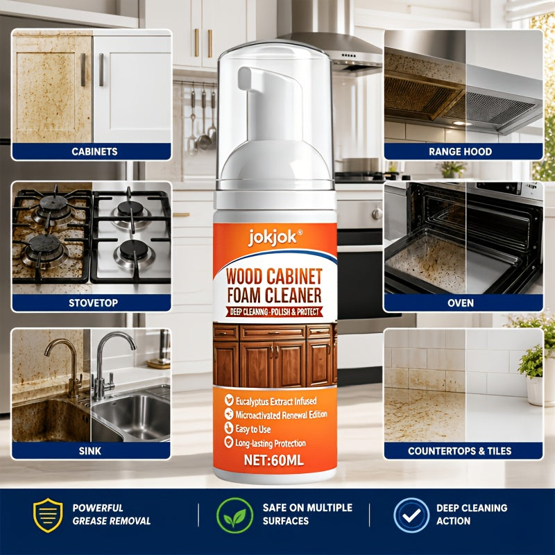 kitchen cabinet cleaner cleaning agent oil stains surface