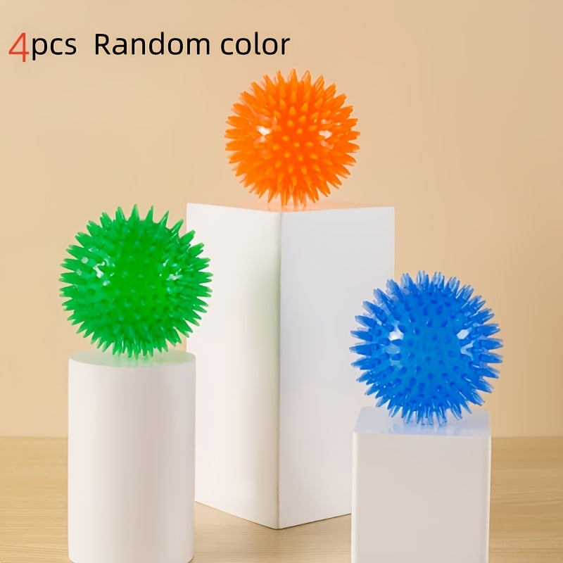 4pcs   toy balls random colors puppy teething toys