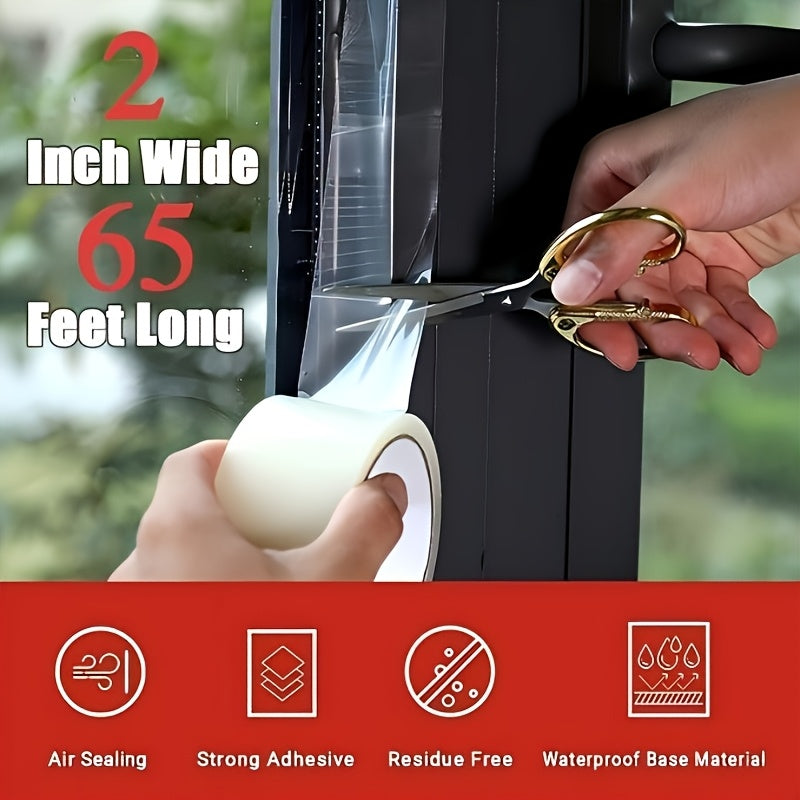 transparent window weather sealing tape 2inch x 65ft clear
