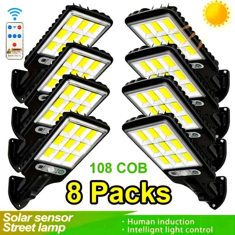solar powered street light 8 6 4 2pcs   sensor