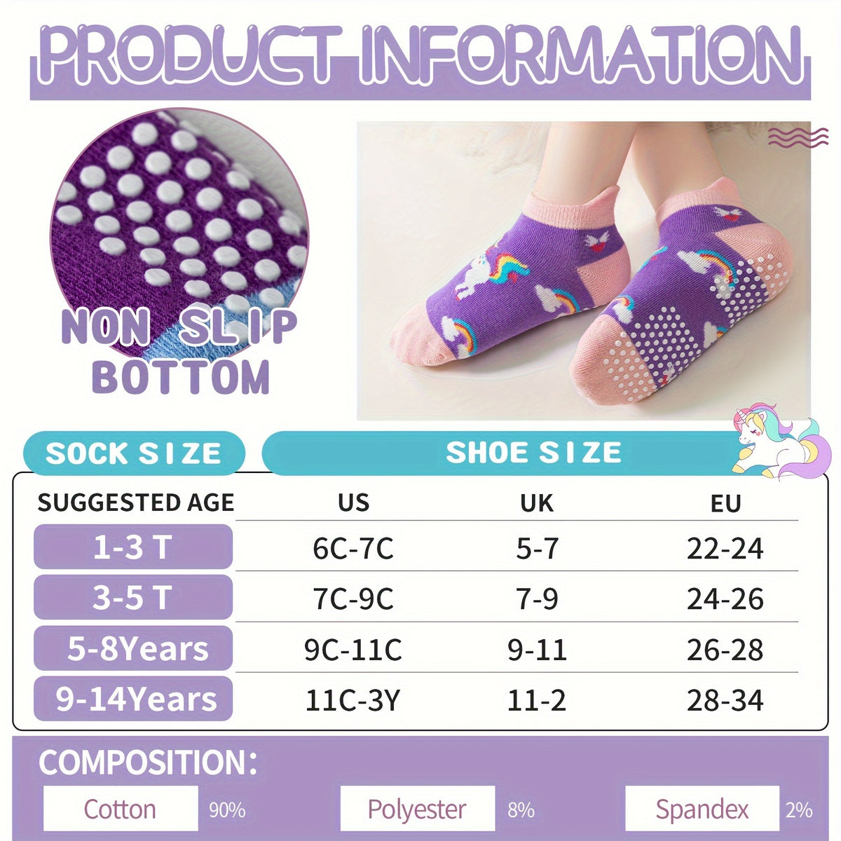 9 18 pairs baby girls toddlers grips socks kids non slip