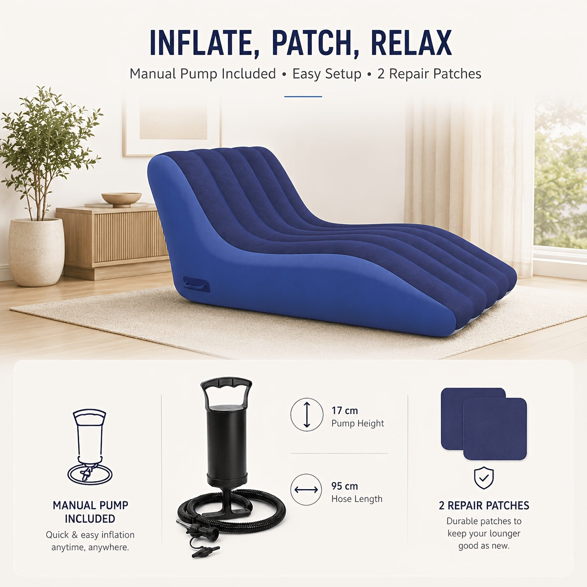 home inflatable sofa chair   ergonomic curved air