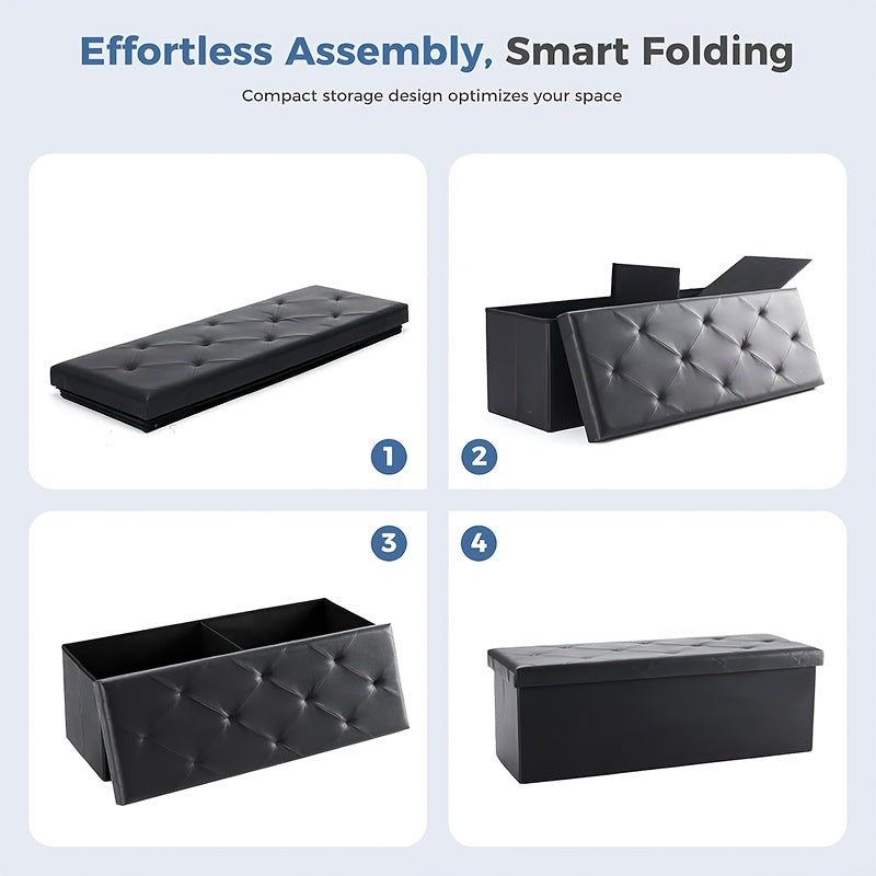 30 43 inch heavy duty folding storage   bench shoe