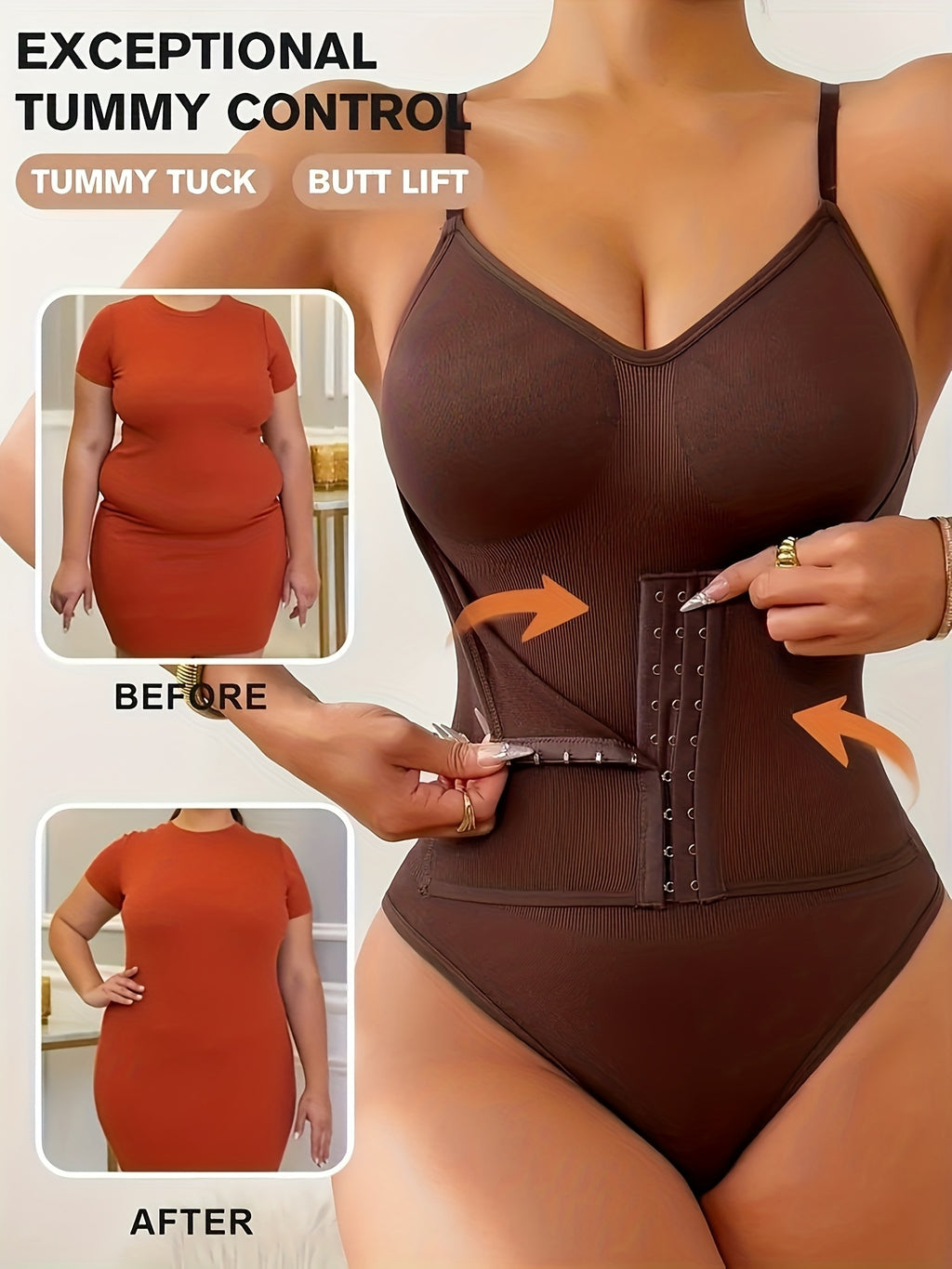 womens adjustable strapless corset bodysuit high support
