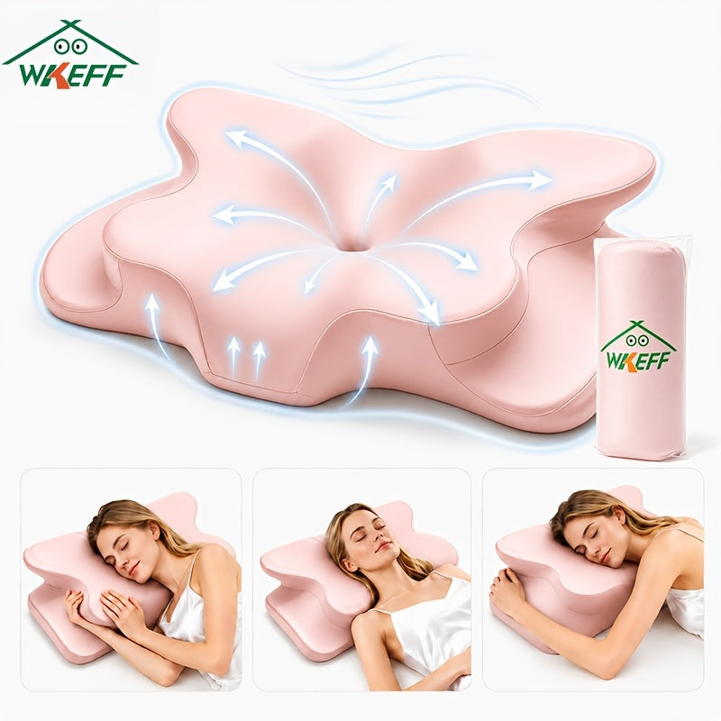 wkeff almohada cervical para cuello pillows sleeping