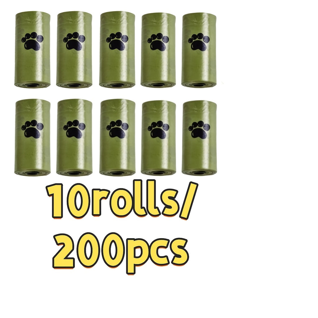 10 rolls 200pcs pet waste bags portable pet waste bag refill
