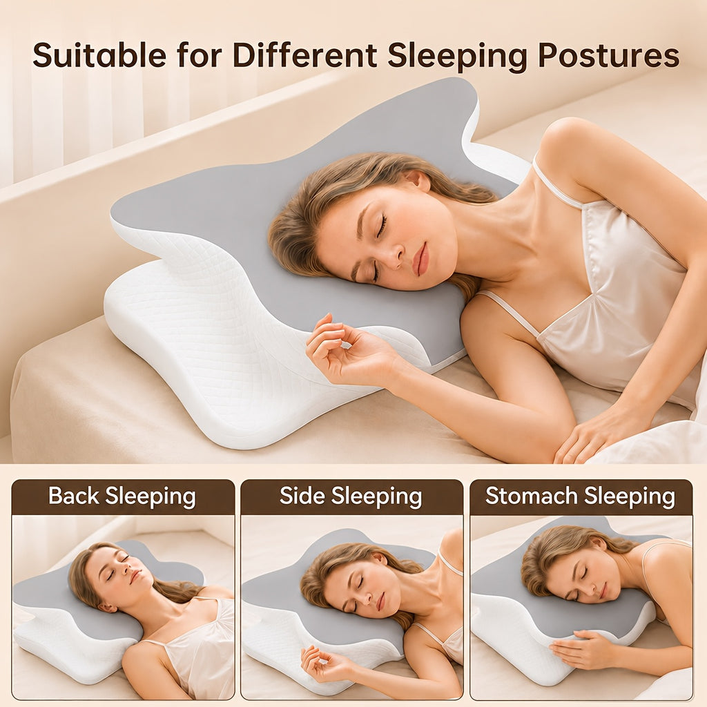 wkeff almohada cervical para cuello pillows sleeping
