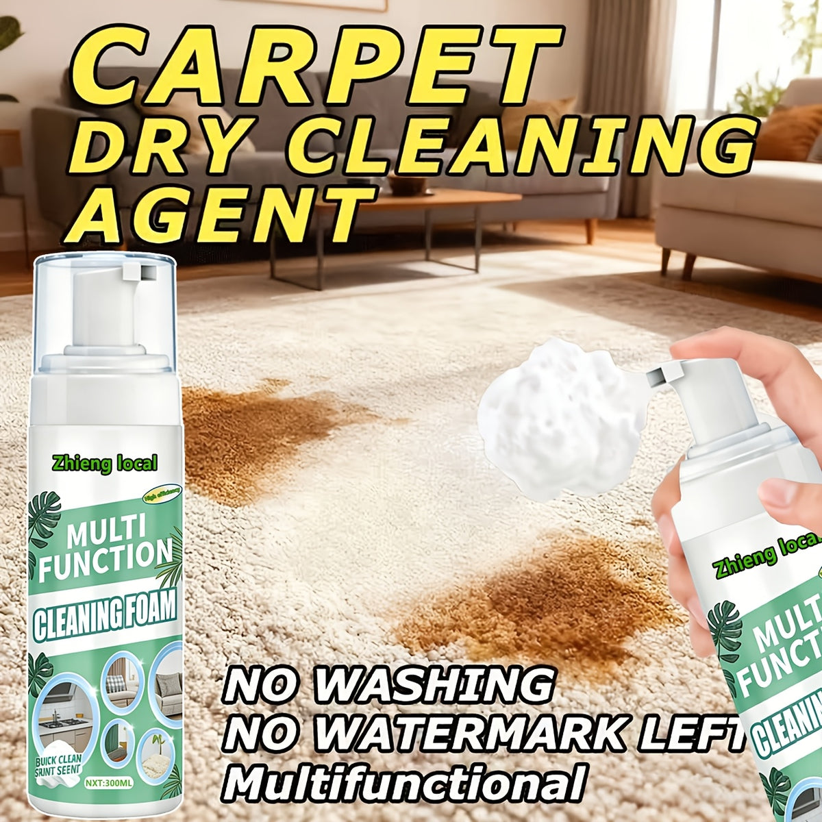 300ml dry cleaning agent clothing sofas multi functional