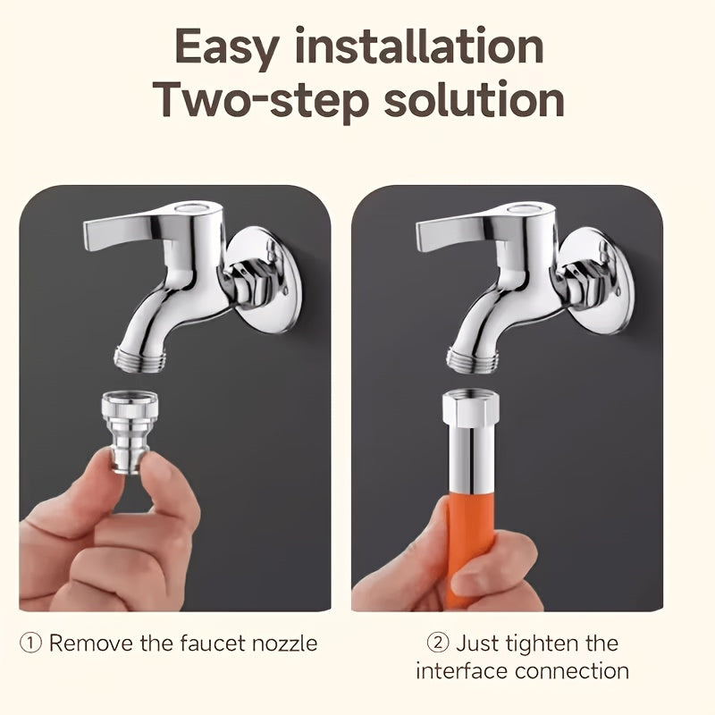 2pcs set 1pc hose 1pc universal connector faucet extension