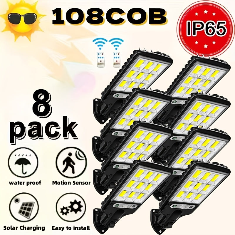 solar powered street light 8 6 4 2pcs   sensor