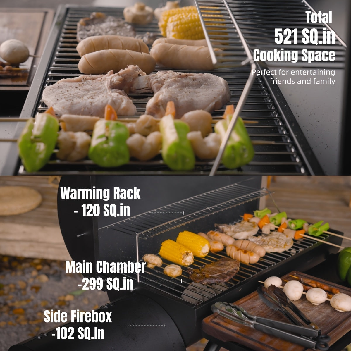 charcoal grill offset   outdoor bbq   side fire