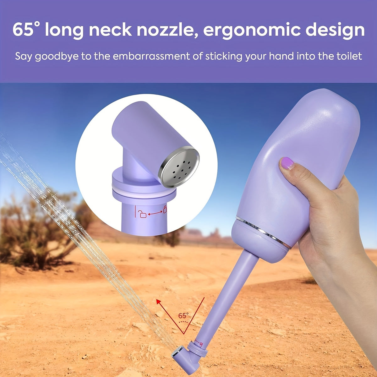 travel friendly handheld bidet 380ml leakproof portable