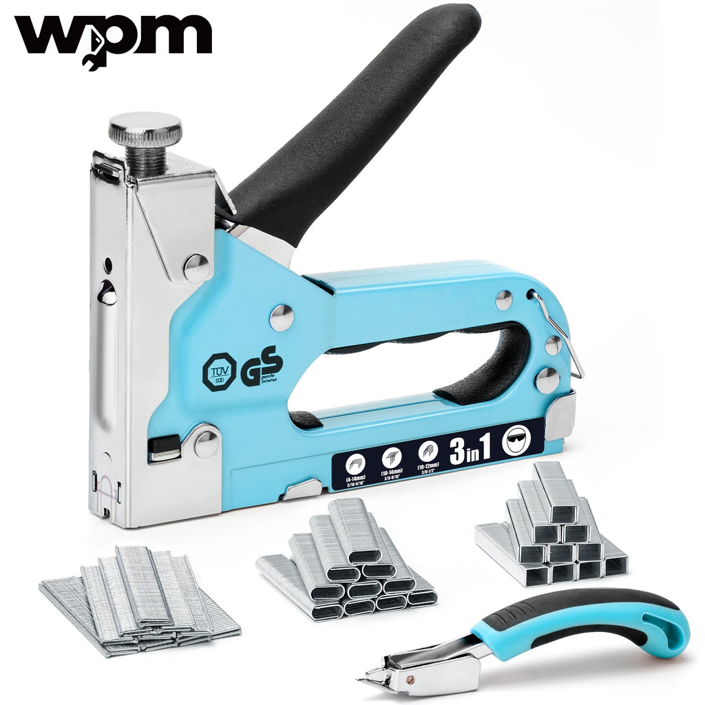 heavy duty 3 in 1 manual staple gun brad nailer kit staple