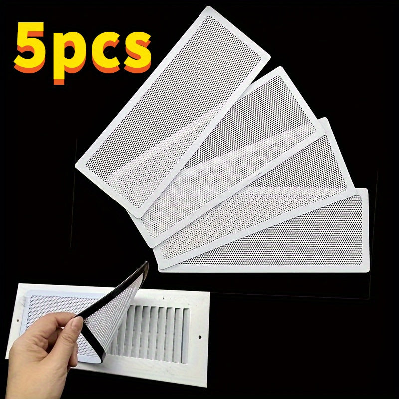 5pcs white magnetic vent covers universal floor wall ceiling