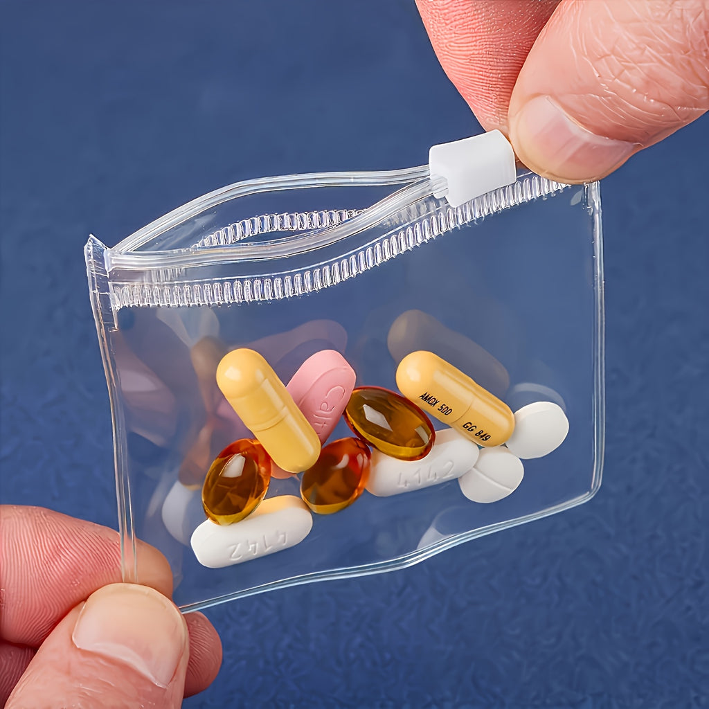 10pcs medicine storage bag set portable travel medicine