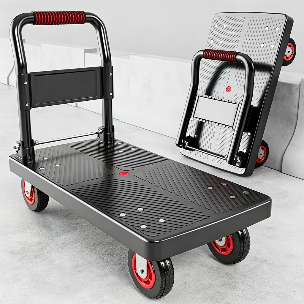 heavy duty folding hand truck 660 800 lbs capacity frame 360