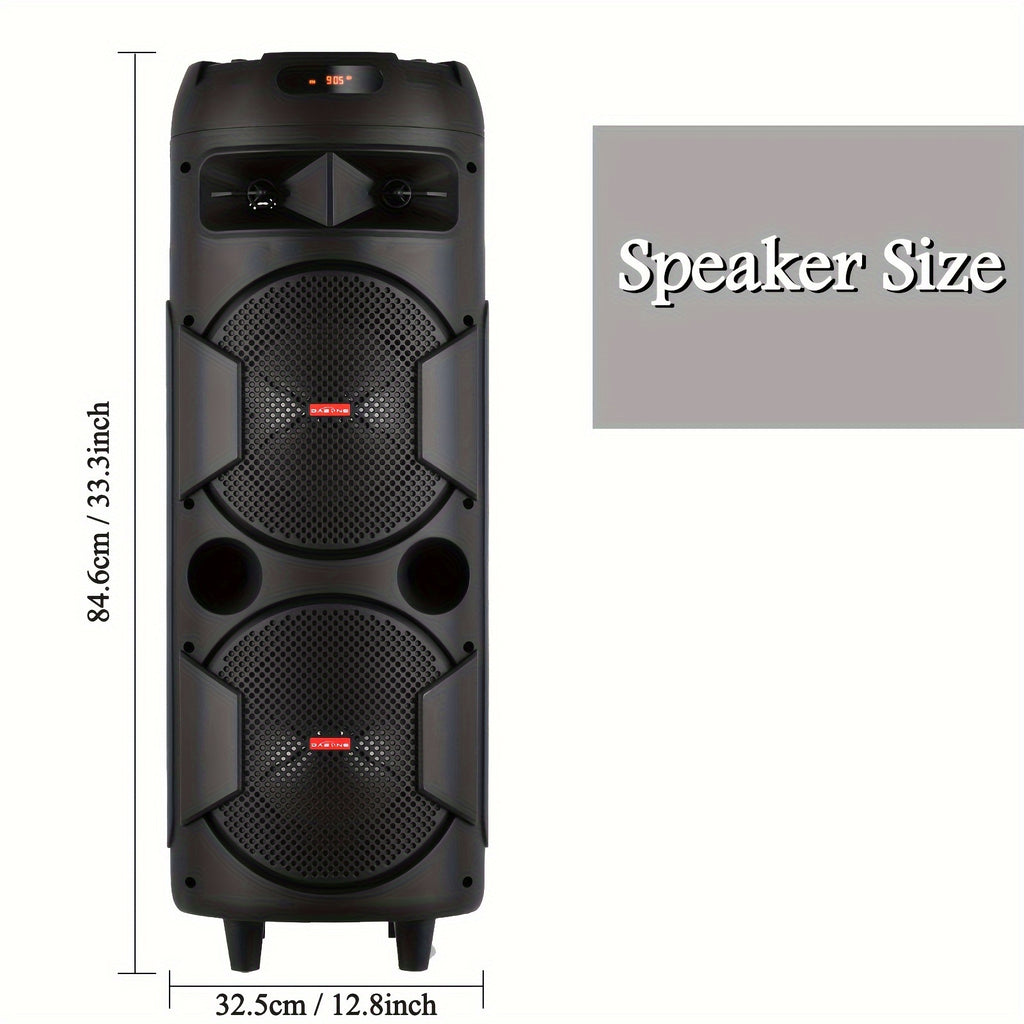portable bluetooth pa speaker dual 8 karaoke speaker system