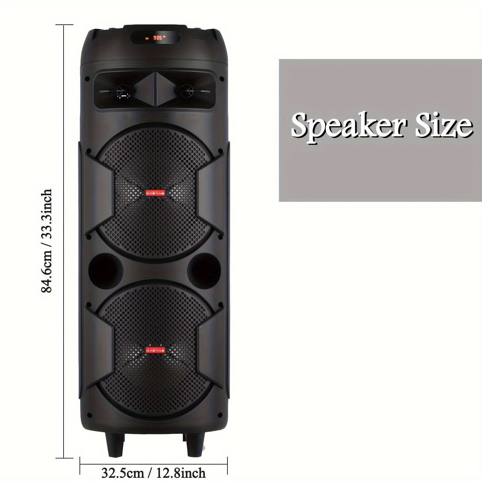 portable bluetooth pa speaker dual 8 karaoke speaker system