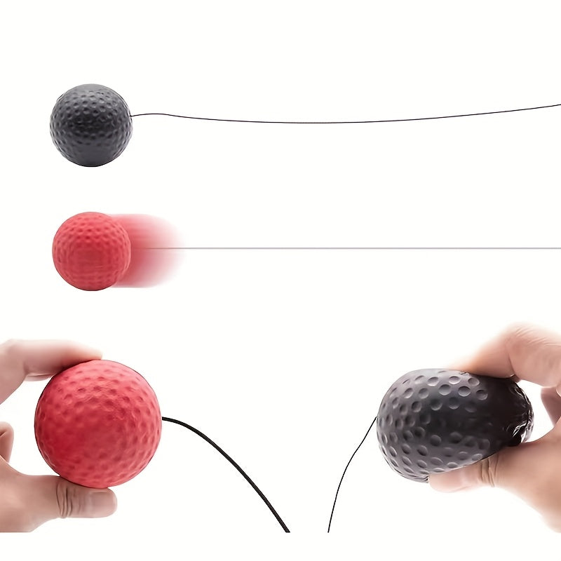 version head mounted boxing reaction speed ball