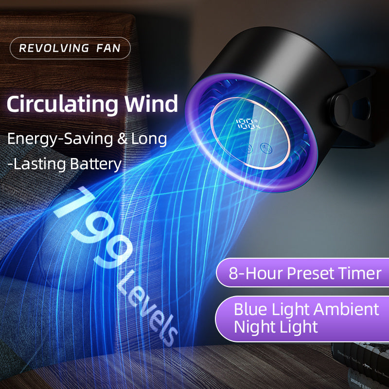 199 level speed rechargeable clip fan quiet portable