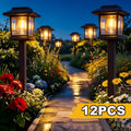 12pcs solar pathway lights   bright led solar