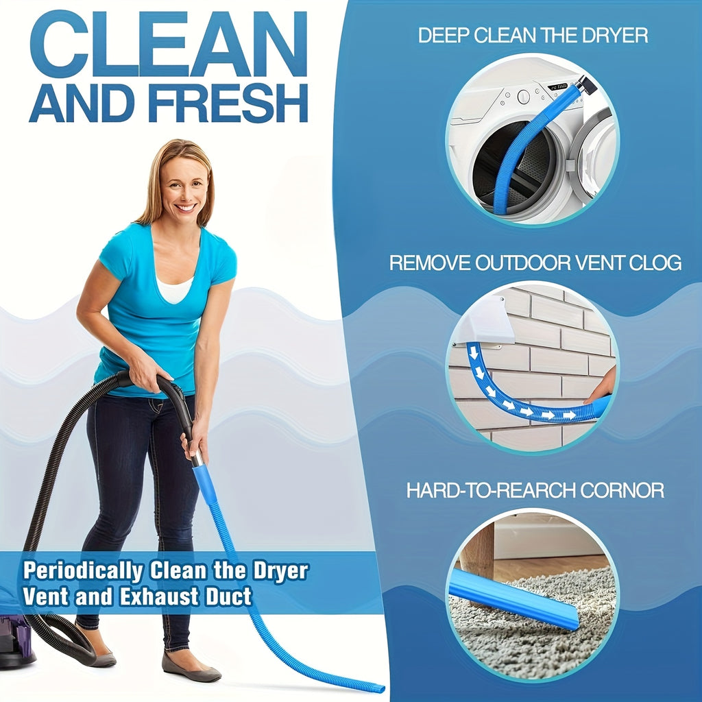 1pc dryer vent cleaner hose flexible lint removal vacuum