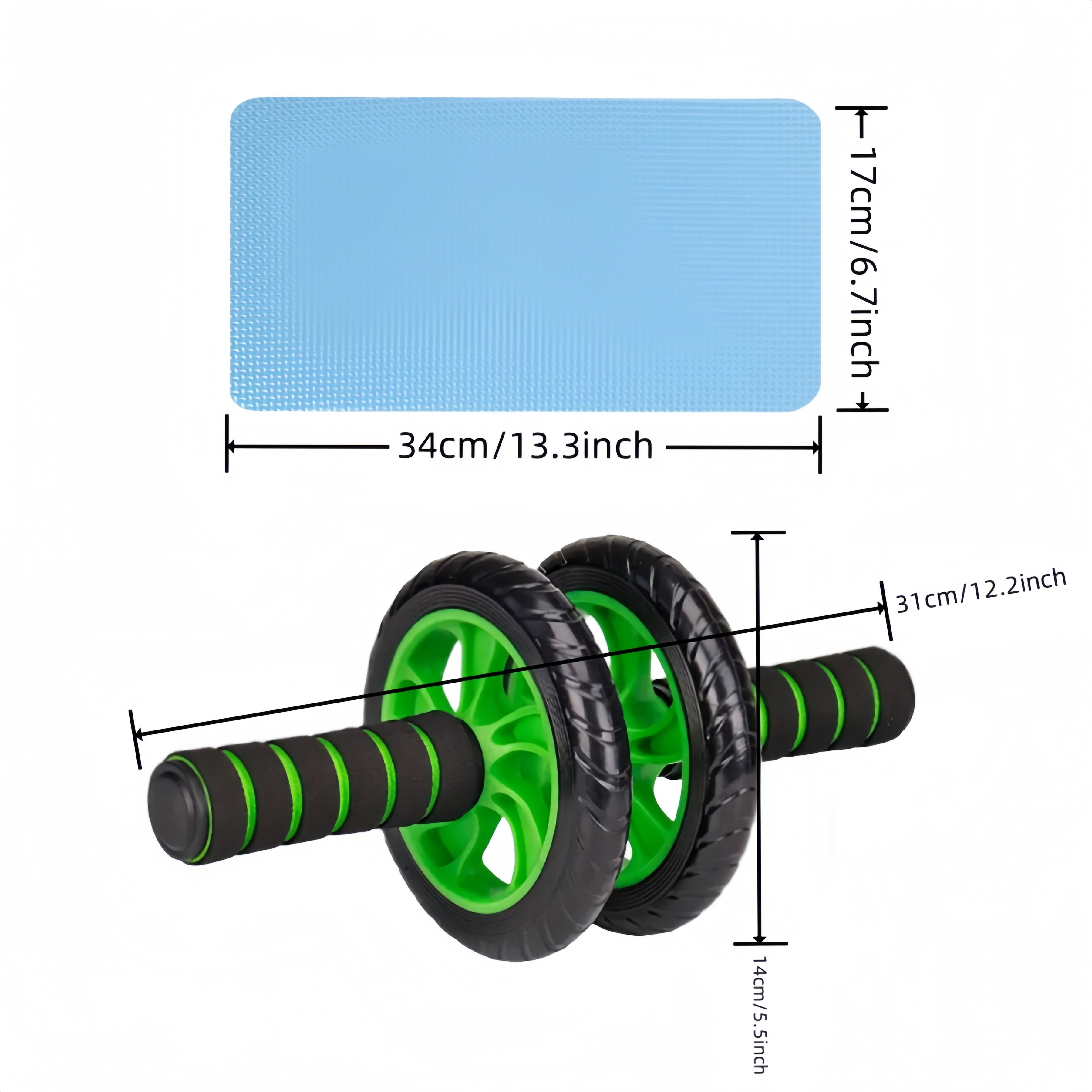 14 inch non slip ab roller core workouts durable pp material