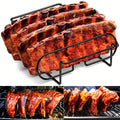 1pc heavy duty iron bbq grill basket steak rack non stick