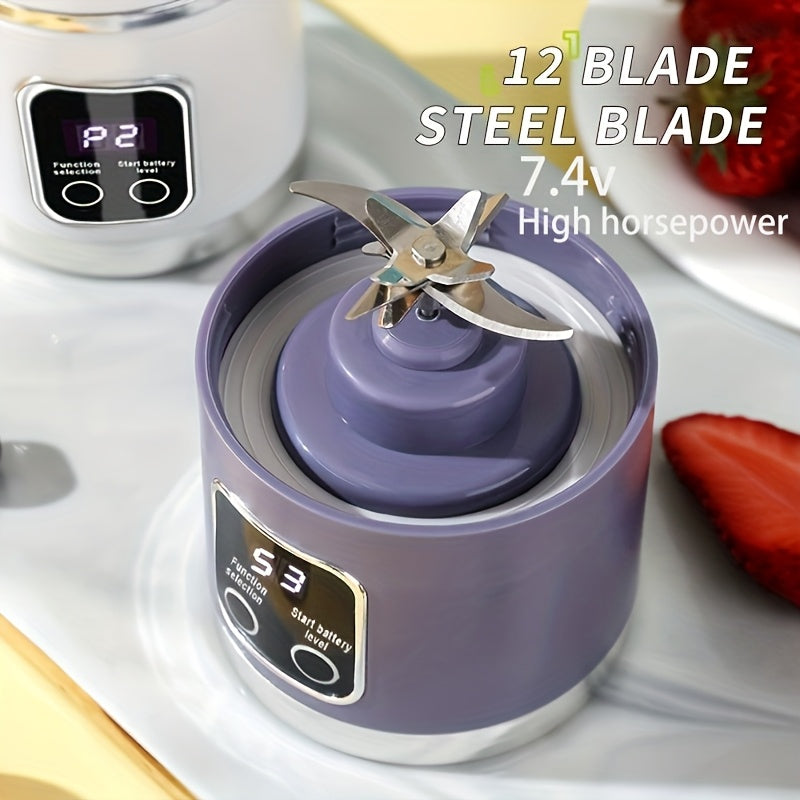 portable juicer led display usb rechargeable handheld juice