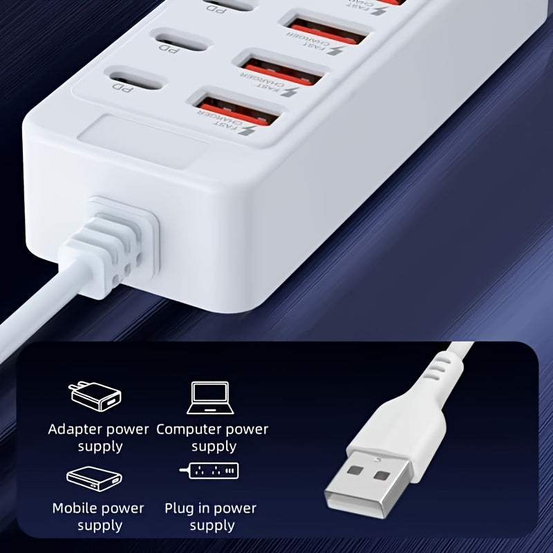 12 port 66w usb fast charging station high speed charging 6