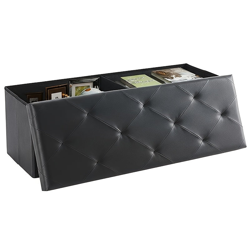 30 43 inch heavy duty folding storage   bench shoe