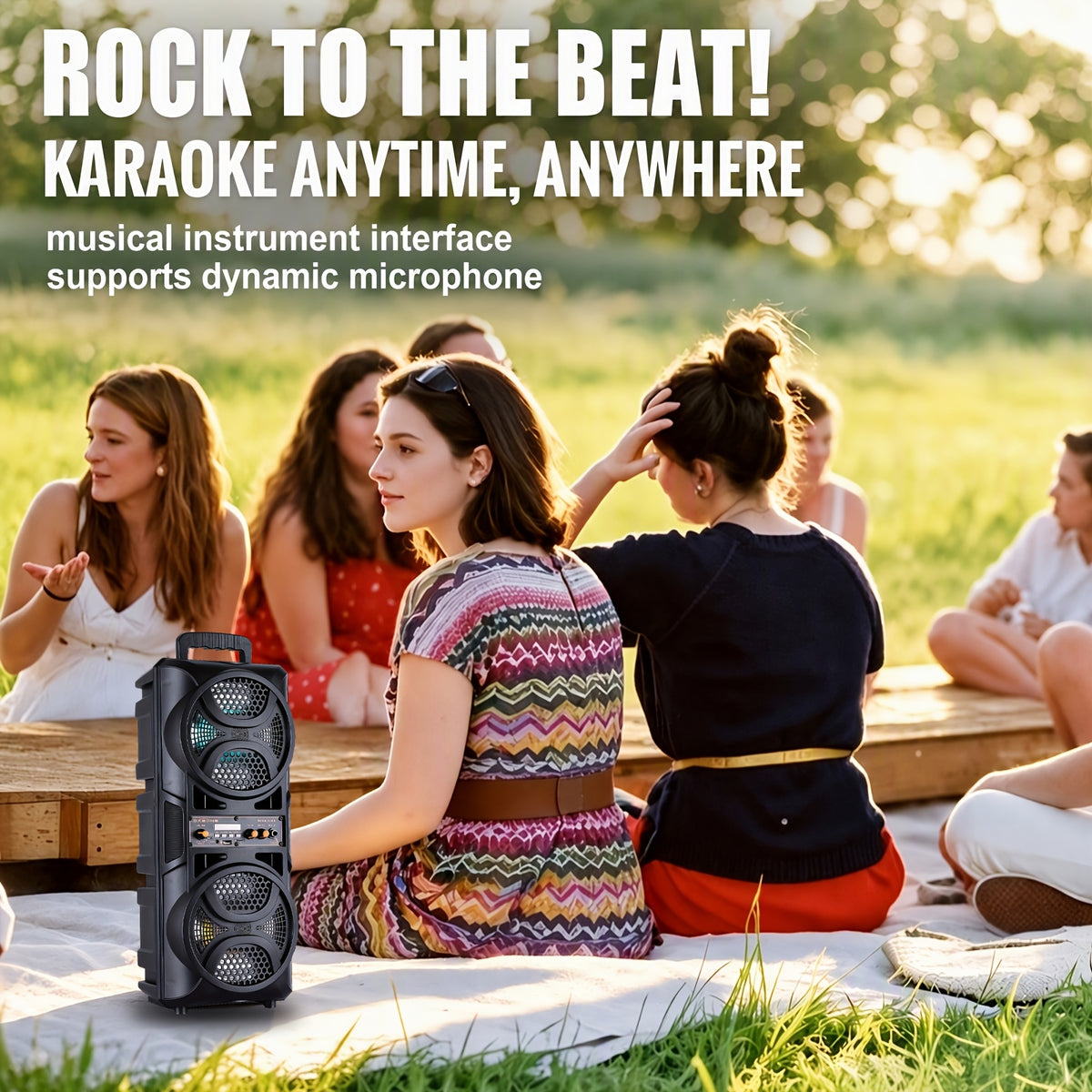 3000w portable bluetooth speaker   5 subwoofer stereo