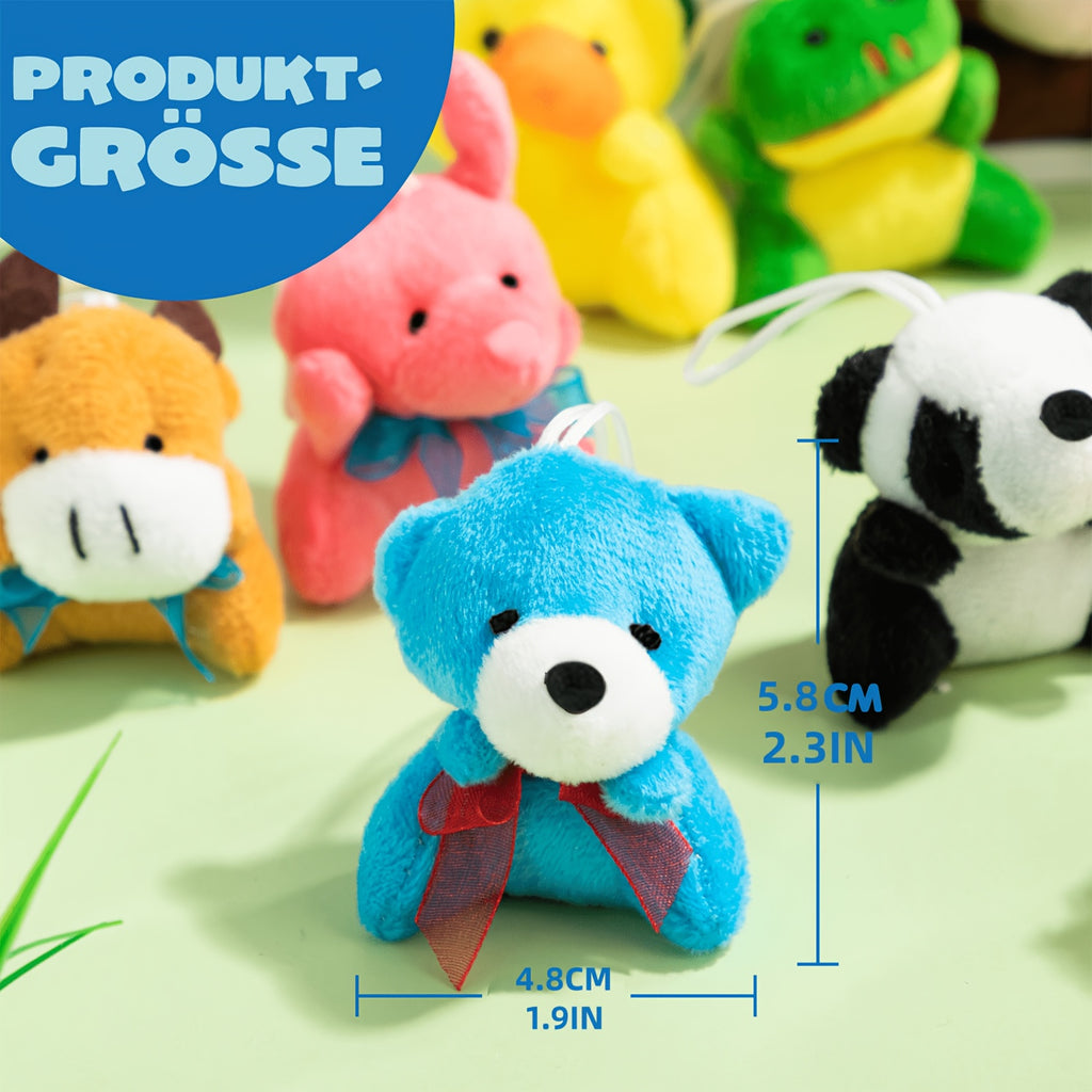 36 pack mini animal plush toy assortment 36 units 3 bulk