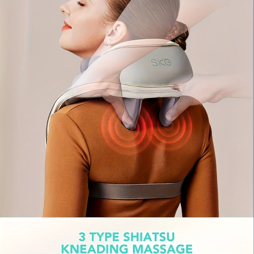 neck massager heat 6d shiatsu cordless massager deep