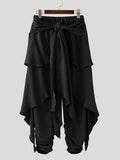 men   two piece trousers high waist lace solid