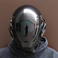 black cyberpunk mask cosplay halloween mechanical cool real