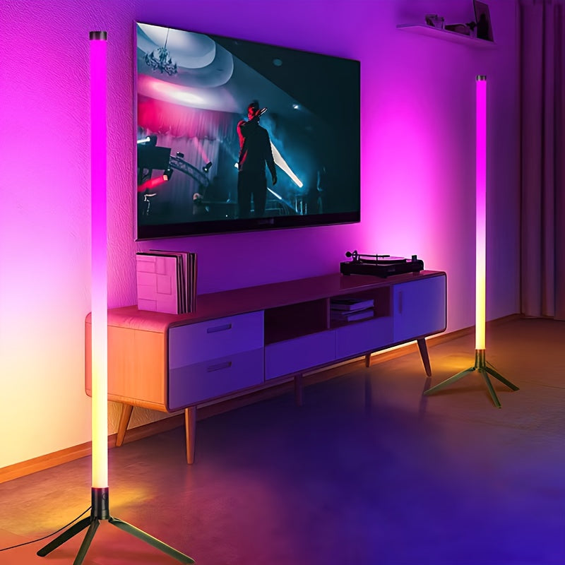 1pc led floor lamp rgb color changing remote controlled