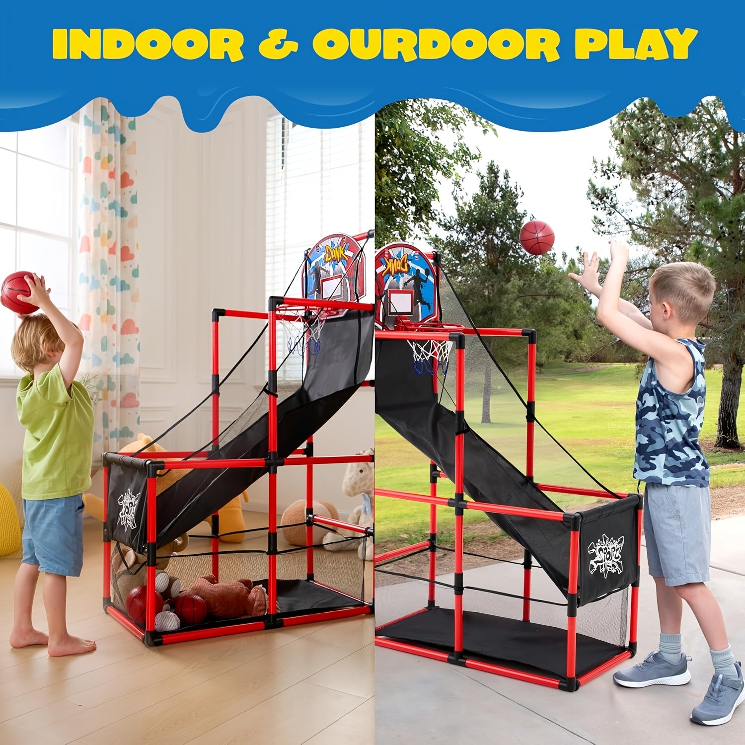 arcade basketball game set 4 balls   3 years old