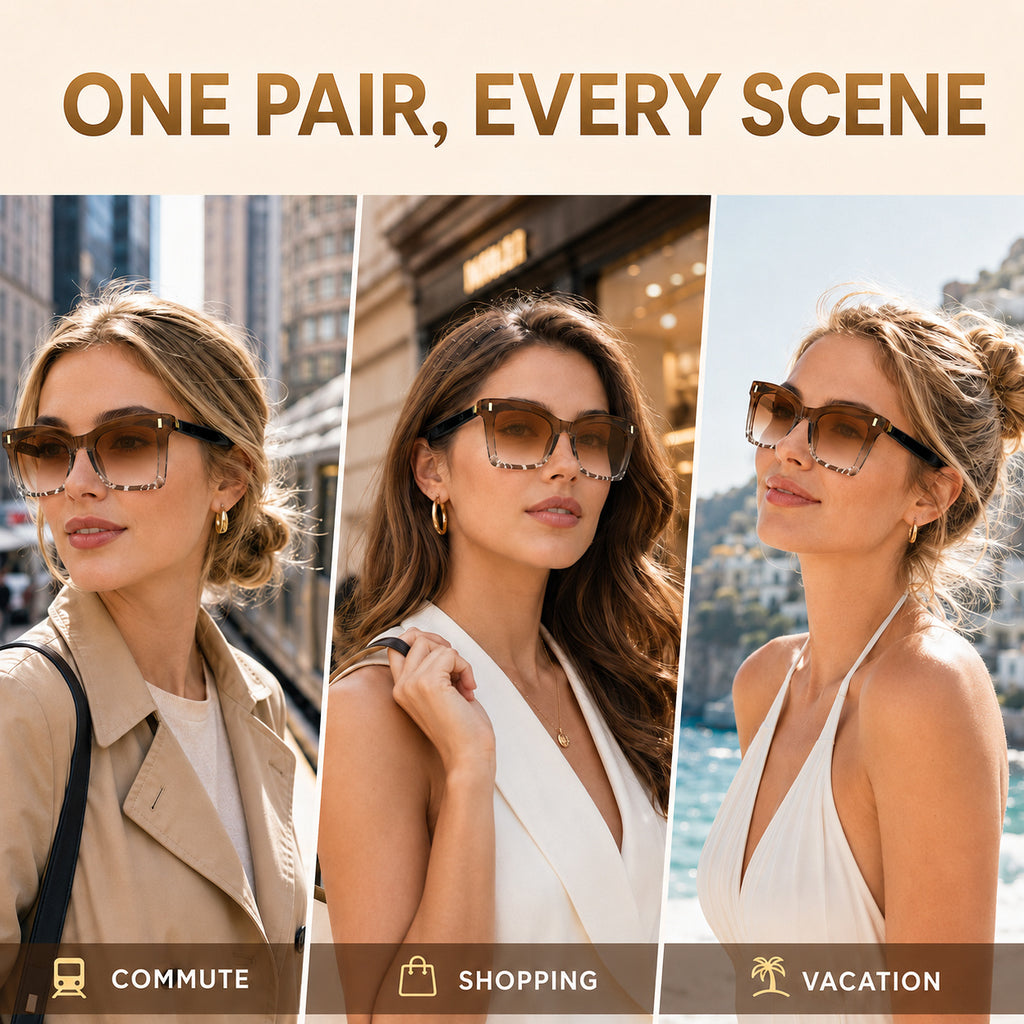 2026 new womens cat eye smart glasses bluetooth 6 0 wireless