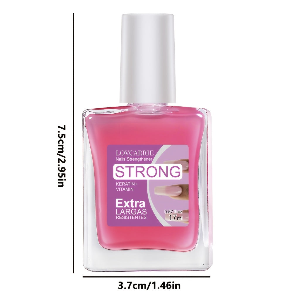 clear pink nail strengthener keratin