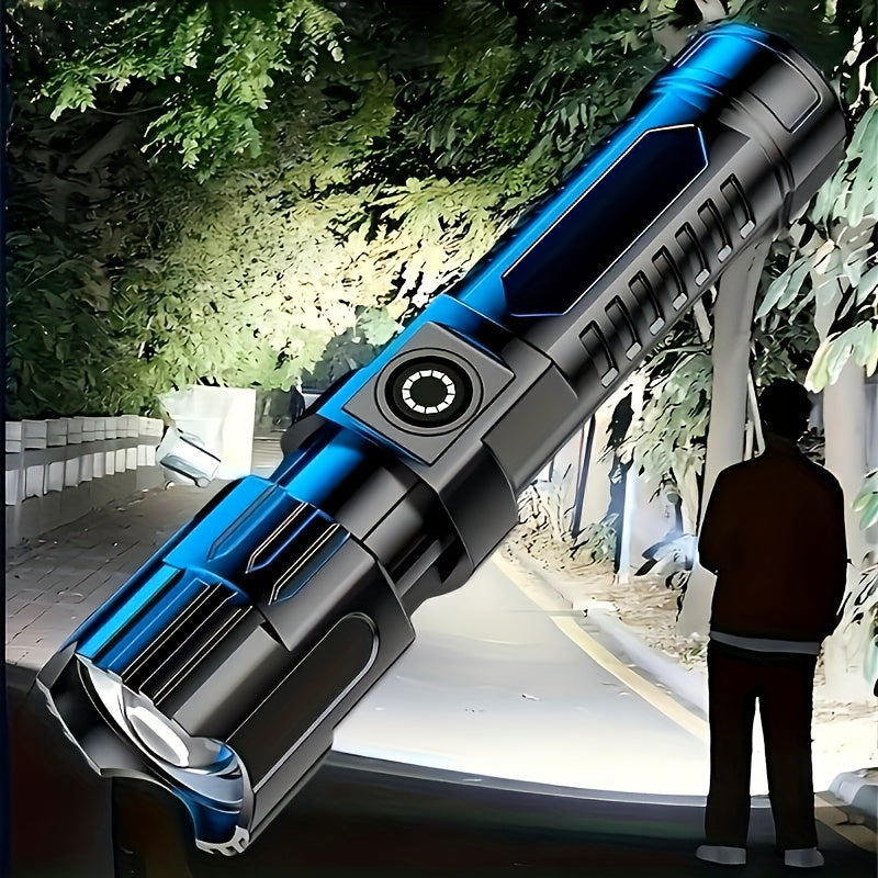 2pcs high powered zoom flashlights outdoor multifunctional