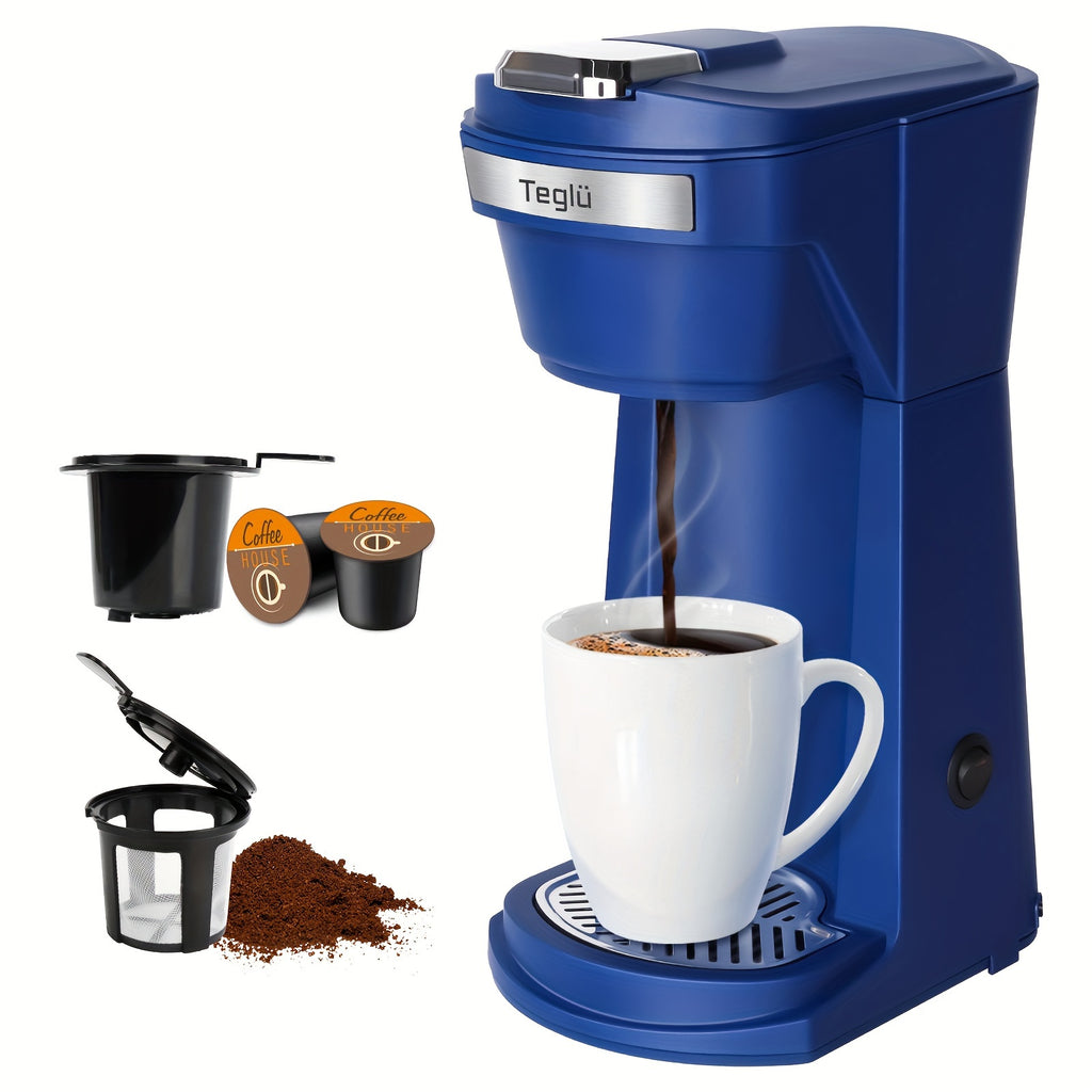 single coffee maker 2in 1 k cup pods ground coffee 3 color 6