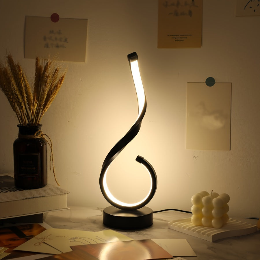 1pc minimalist modern iron usb three color dimmable desktop