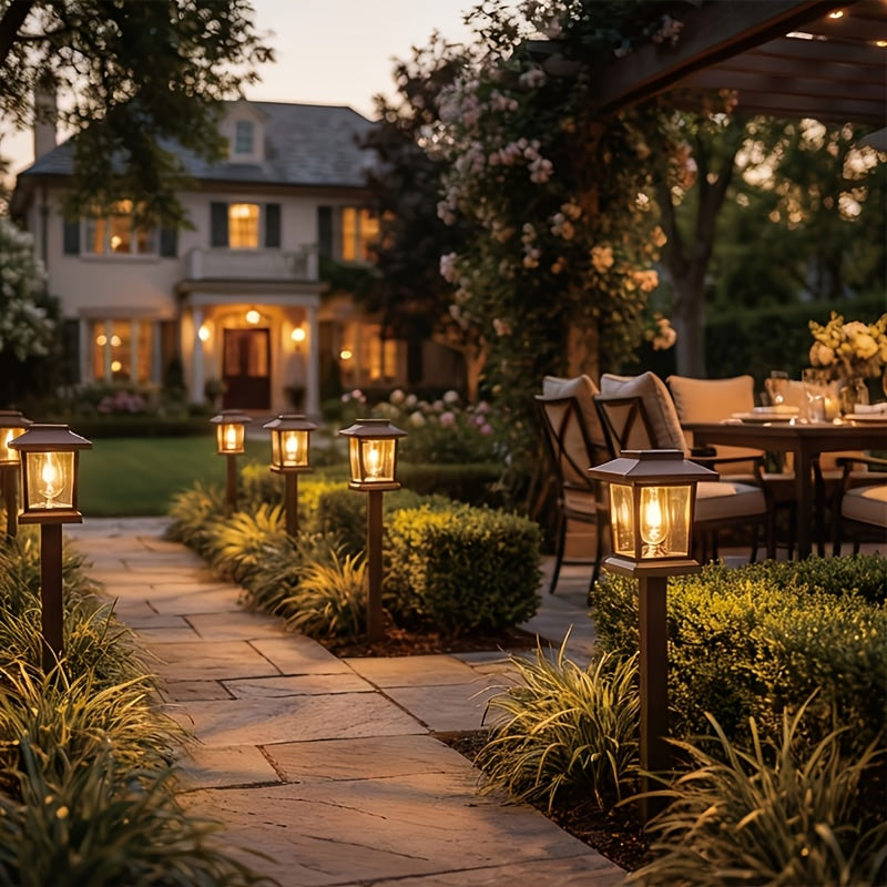 12pcs solar pathway lights   bright led solar